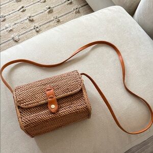 Handmade Rattan Crossbody bag